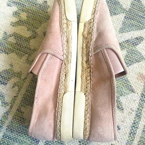 Vince Camuto leather soft pink slip on espadrilles. Size 7 1/2.